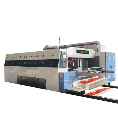 quality  Corrugated cardboard box maker paper box printing machine paper box printing machine colorful pizza box printing die cutting machine factory