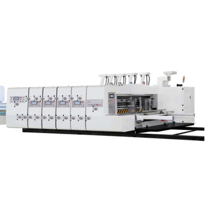 quality  Cardboard Box Printing Box Maker 1200*2400mm Flexo Two Color Printer Case Maker Cartonn Slotter With Folder Gluer factory